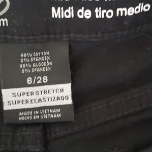 Black Demin Jean Shorts